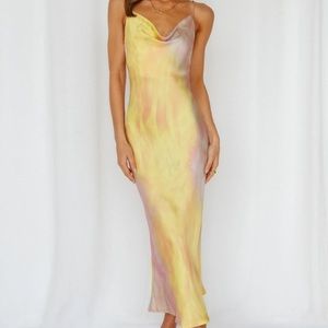 Hello Molly Mirror Mirror on the Wall yellow dress worn once